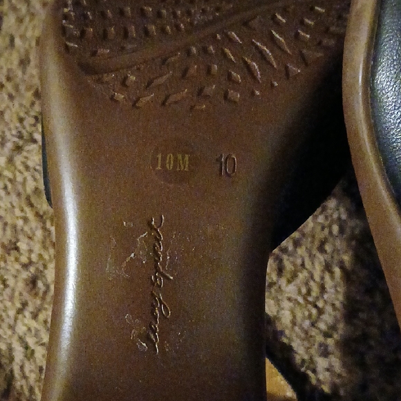 Easy Spirit Black Mary Jane Heels Genuine Leather - Picture 8 of 9